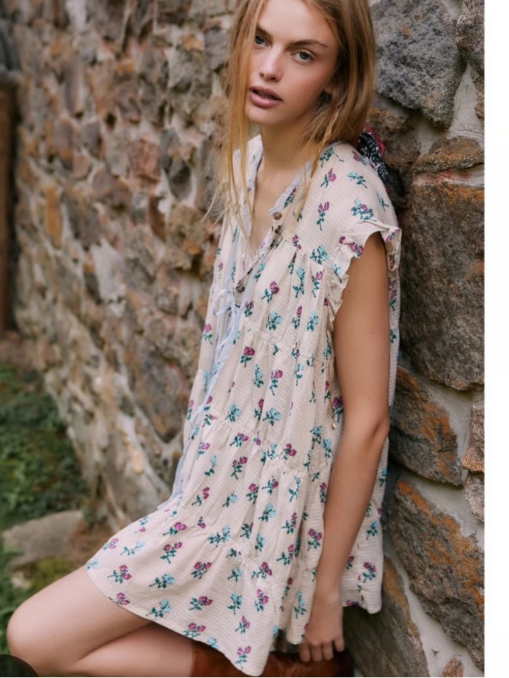 Free People Sundown Print Tunic Dress